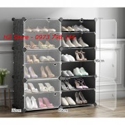  [MỚI VỀ] - TỦ NHỰA ĐỂ GIÀY DÉP KIỂU MỚI 12 Ô (chia ô) ĐỂ ĐƯỢC 24 ĐÔI GIÀY.